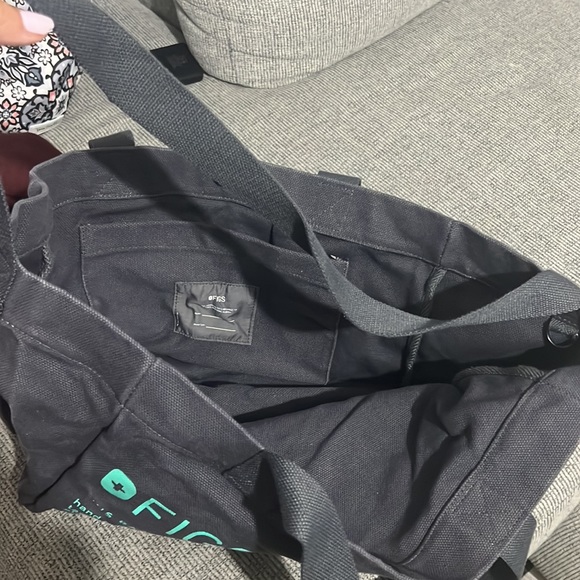 FIGS Charcoal Canvas Tote - Picture 6 of 7